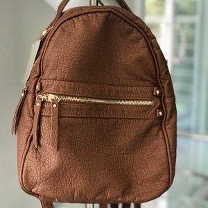 UnderOneSky Brown Back Pack / Faux leather